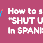 How do you say SHUT UP in SPANISH?